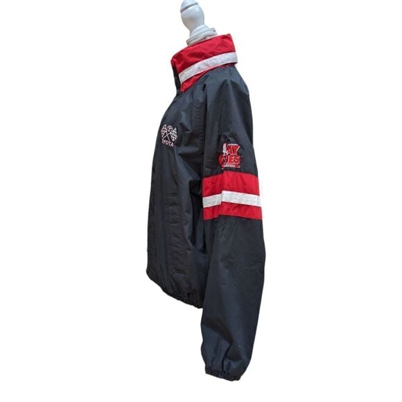 Vintage Top Gear x Toyota Starter Jacket Size L Stowaway Hood - Picture 3 of 14